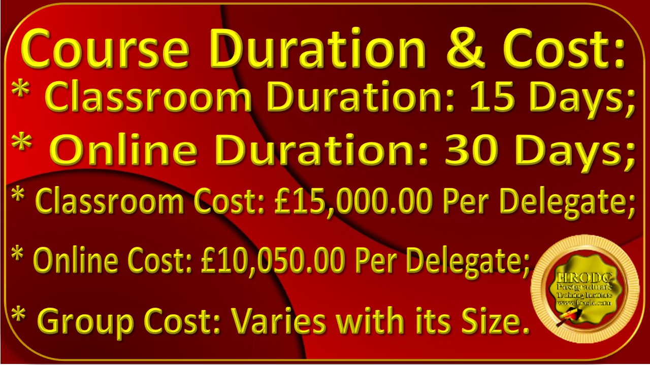 Course Duration and Cost Graphics