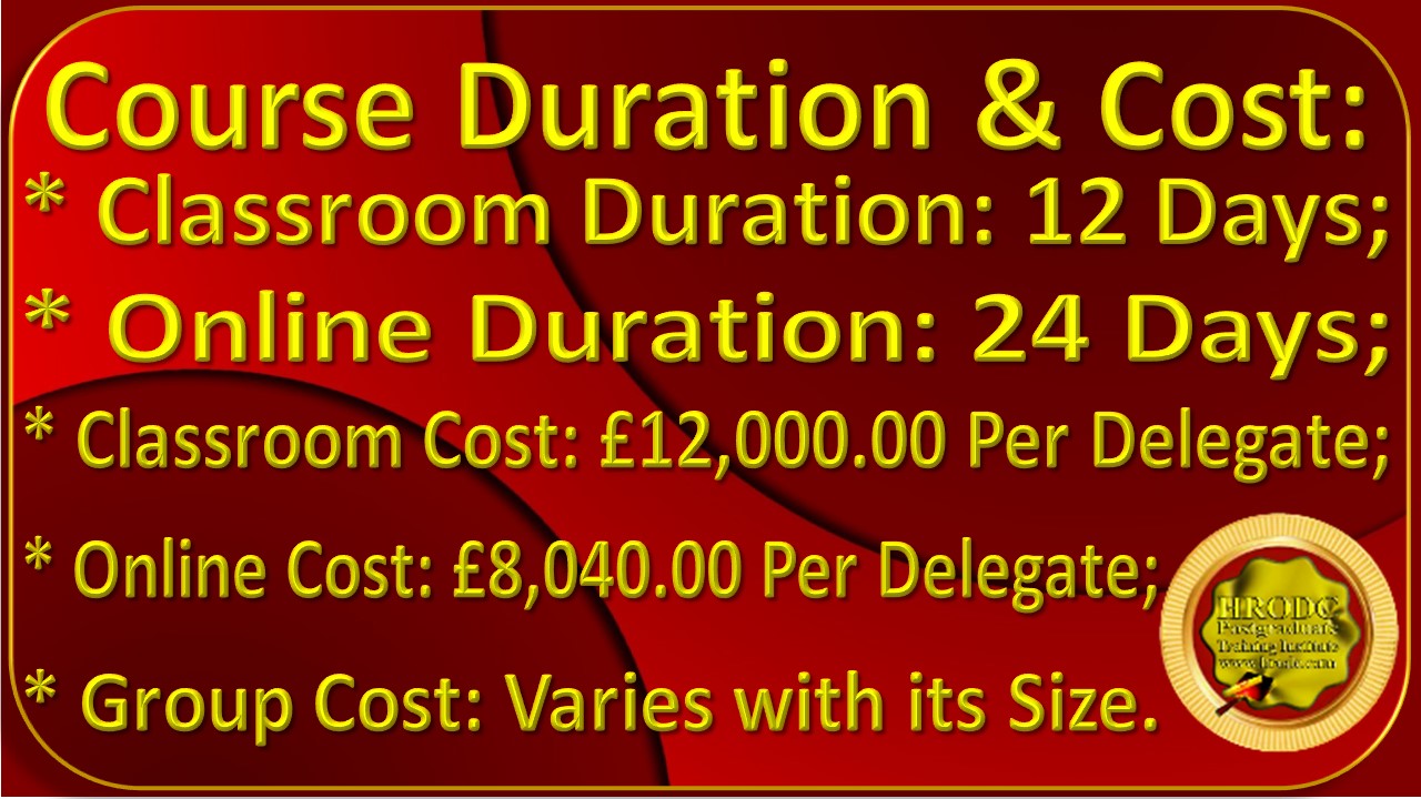 Course Duration and Cost Graphics