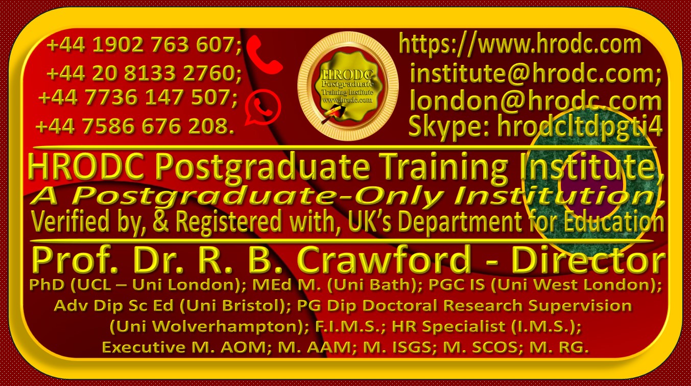 Home Page Information Graphics for HRODC Postgraduate Training Institute, https://www.hrodc.com/index.htm. 