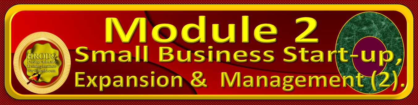 This Website Graphics is a Module Indicator, providing information on the Module Number and Module Name for the particular course, from HRODC Postgraduate Training Institute, A Postgraduate-Only Institution (https://www.hrodc.com). 