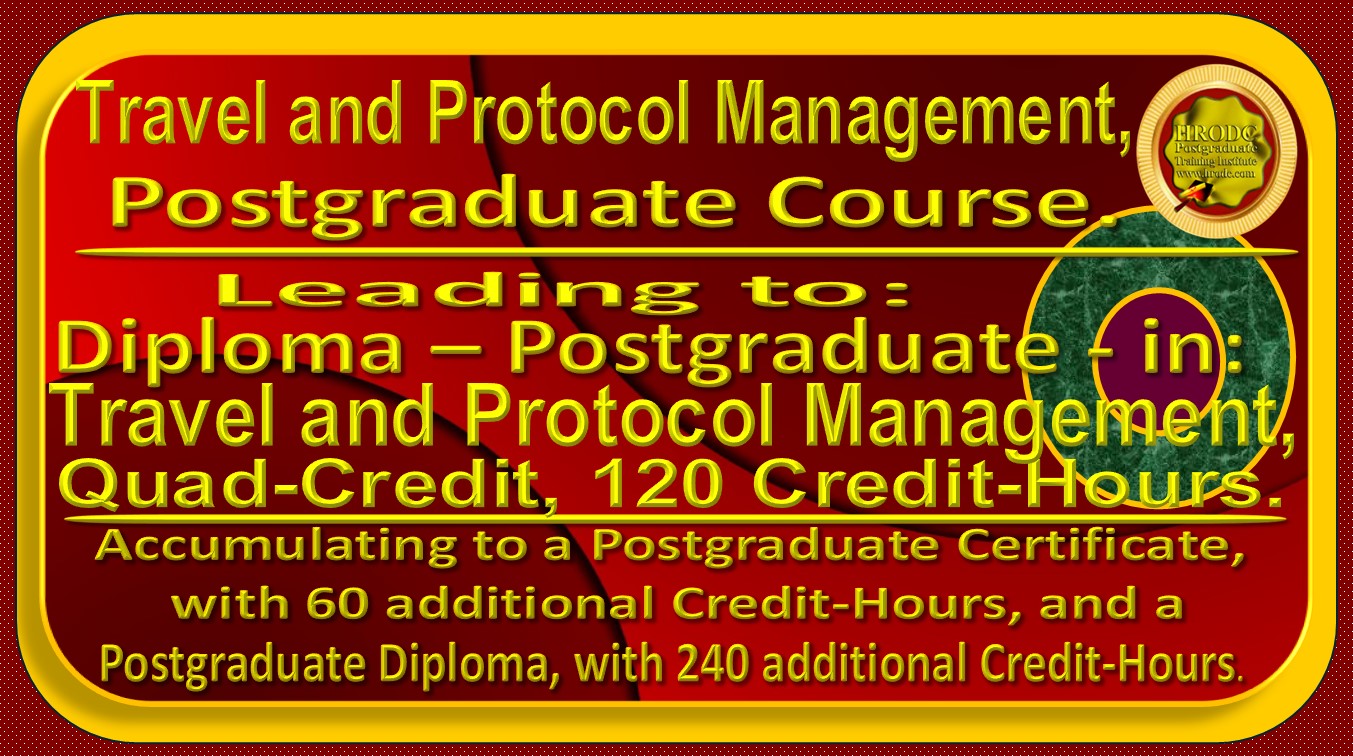 Course Name Graphics for Travel and Protocol Management, Quad-Credit Course, offered by HRODC Postgraduate Training Institute (https://www.hrodc.com/).